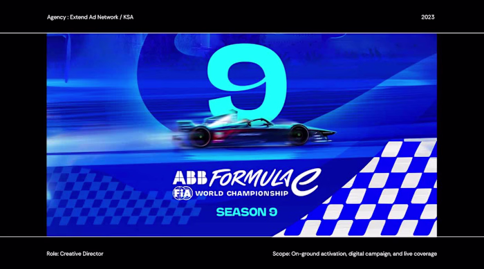 Creative Direction for Formula E Diriyah Season