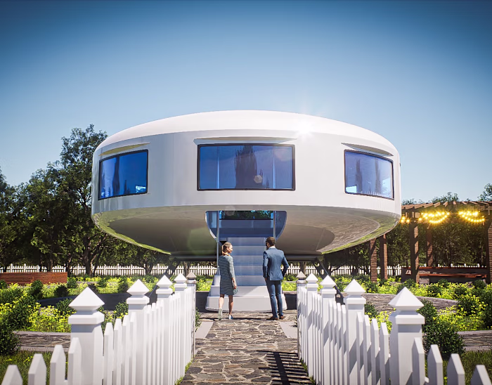 UFO House Exterior