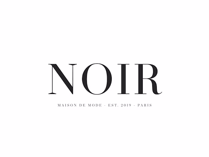 NOIR - MAISON DE MODE
Minimalist