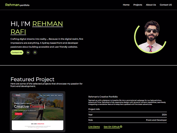 Personal Portfolio Website