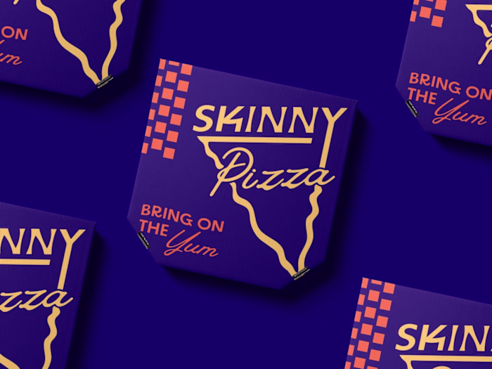 Skinny Pizza Branding