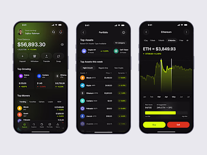 I made a crypto app
