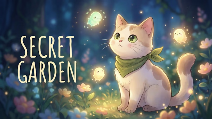 ✨ The Secret Garden Only This Cat Knows 🐾🌿 | Peaceful Ghibli Story
