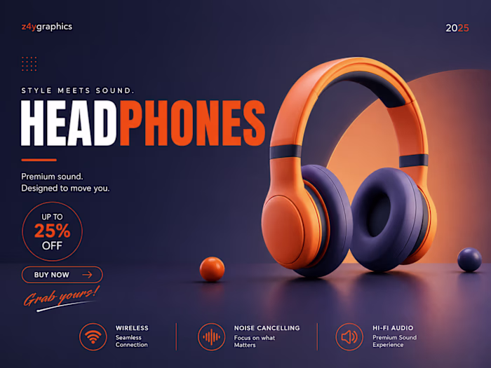 Ad cover for headphones