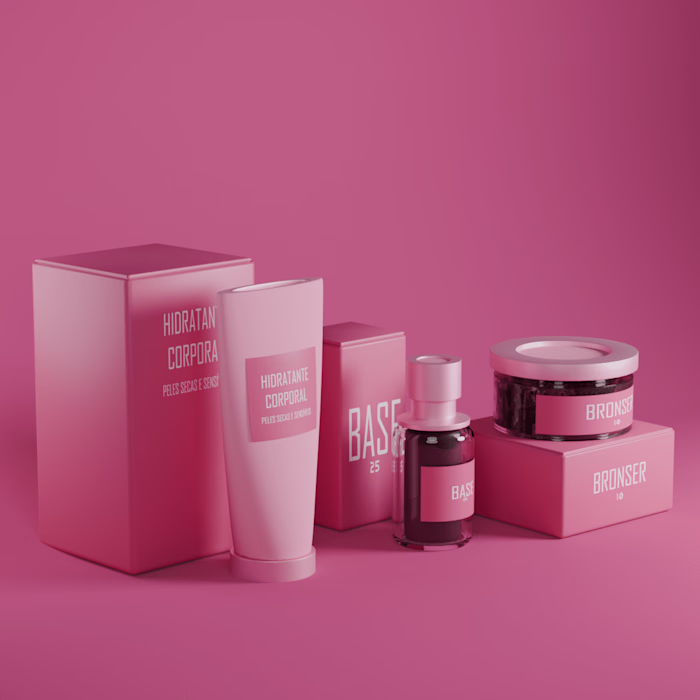 Visualização 3D de cosméticos | 3D Cosmetics Mockup