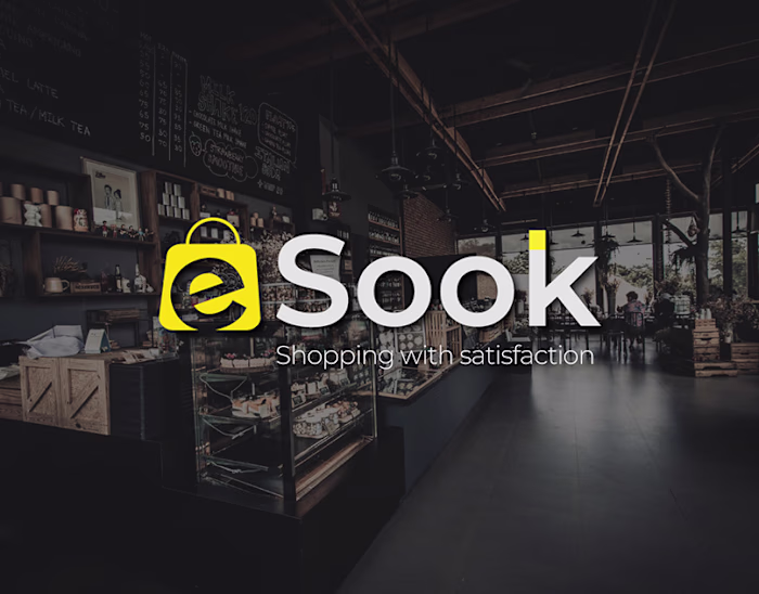 eSook: Digital Marketplace brand identity. 