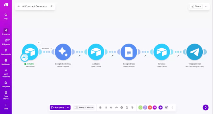 AI Contract Drafting System
Automates legal