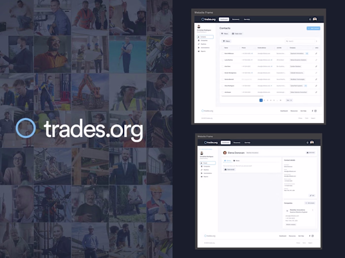 Design system and custom CMS for trades.org