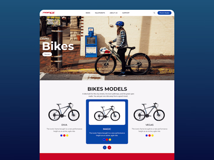 WordPress Website Development for Prince Bicycle