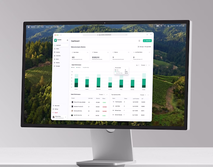 Zonatek - E-Commerce Dashboard