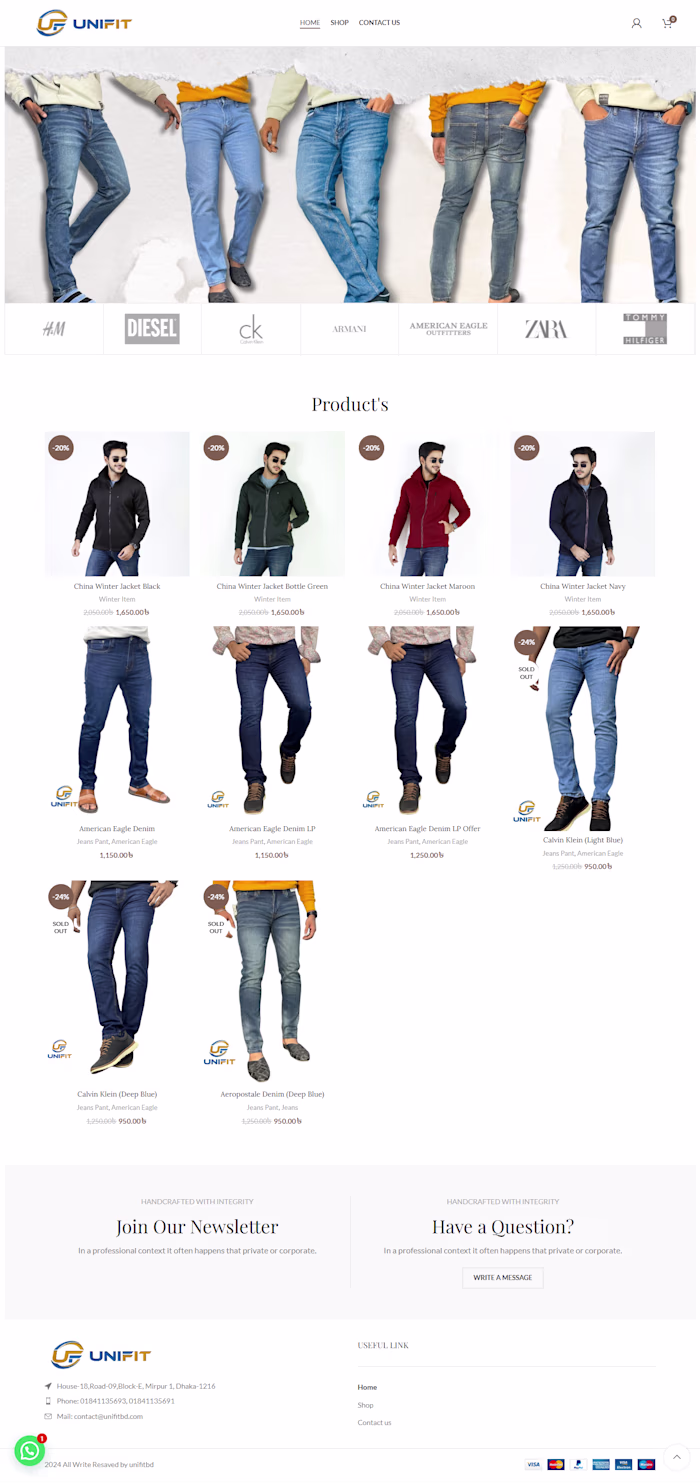 eCommerce Website Design using WordPress