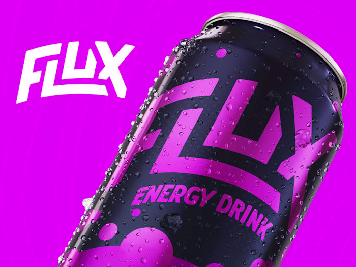 Flux Energy Drink Branding