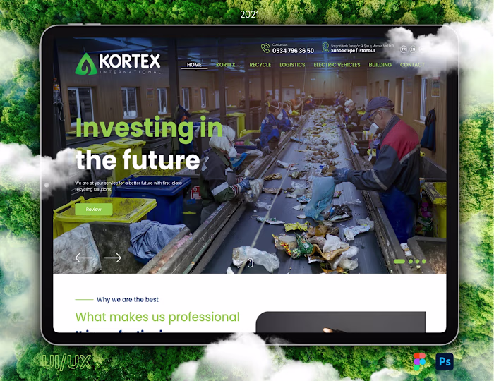 Kortex International Website Design
