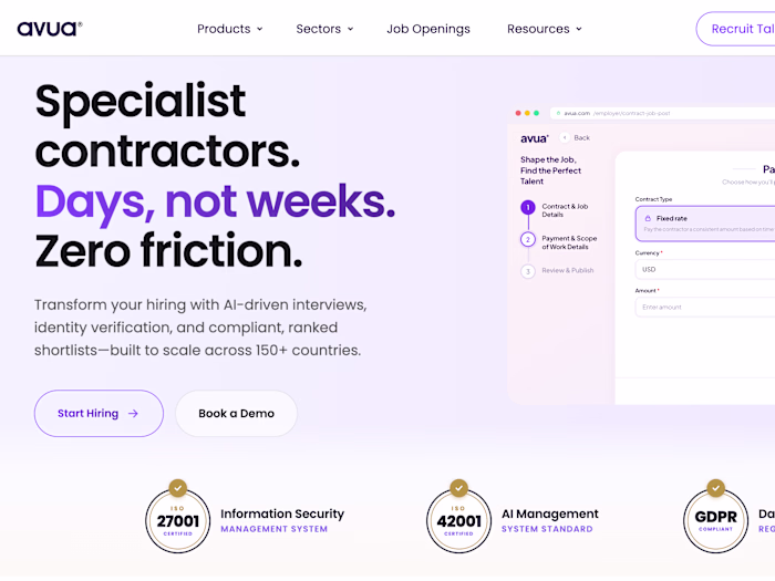 Avua — AI Powered Hiring Platform 