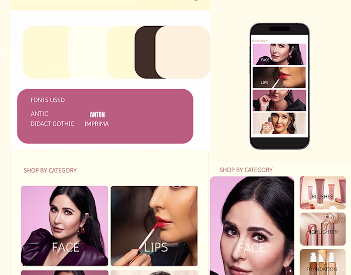 Kay beauty mockup website :: Behance