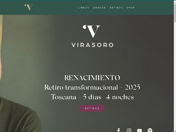 Website for a famous person