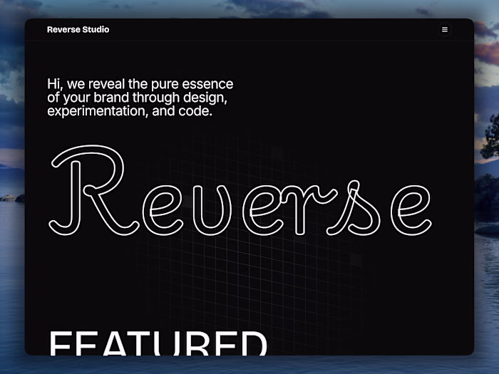 Reverse Studio - Template design