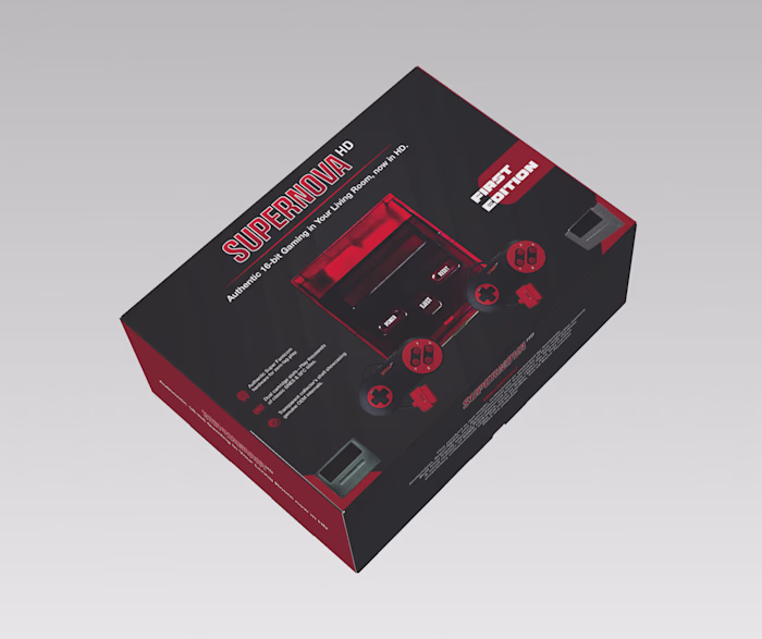 Supernova HD: High-Performance Gaming Packaging Design