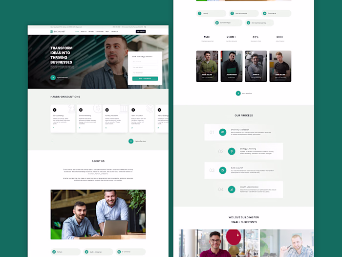 Consulting Agency Landing Page Design