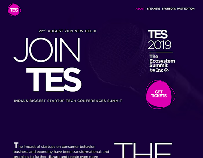 TES - The Ecosystem Summit Website