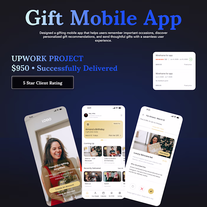 Project Completed | Gift Mobile App