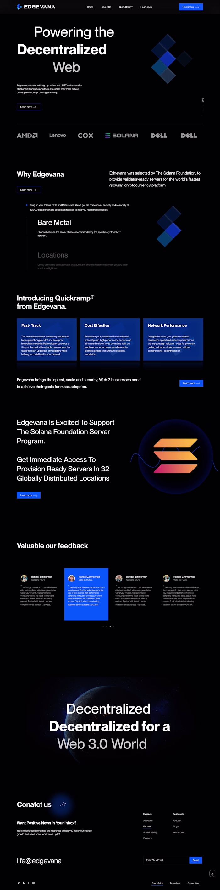 Edgevana Website Redesign