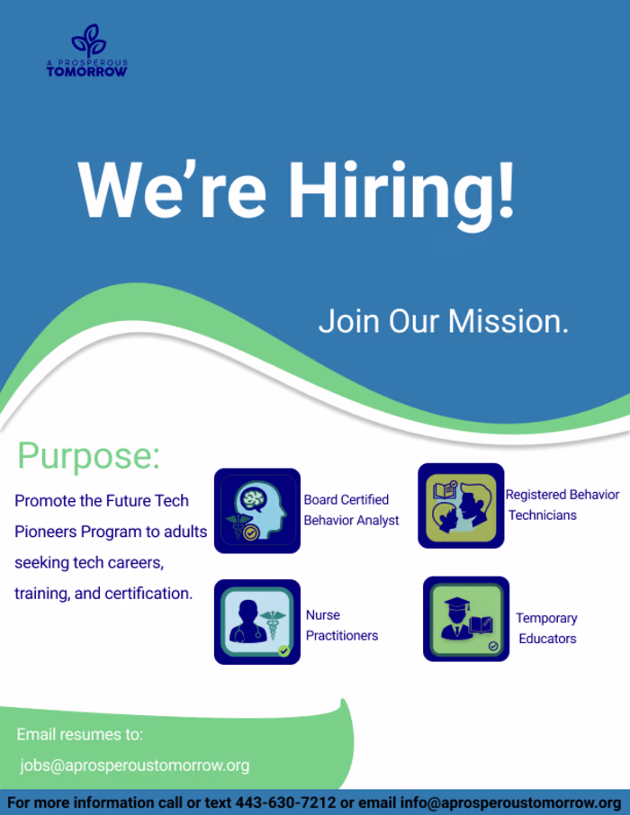 Designed a bold recruitment flyer