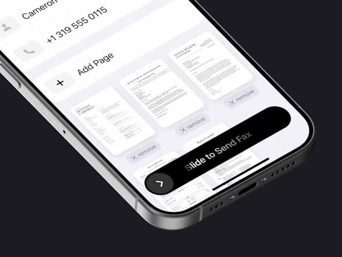 Fax Sending App for iOS