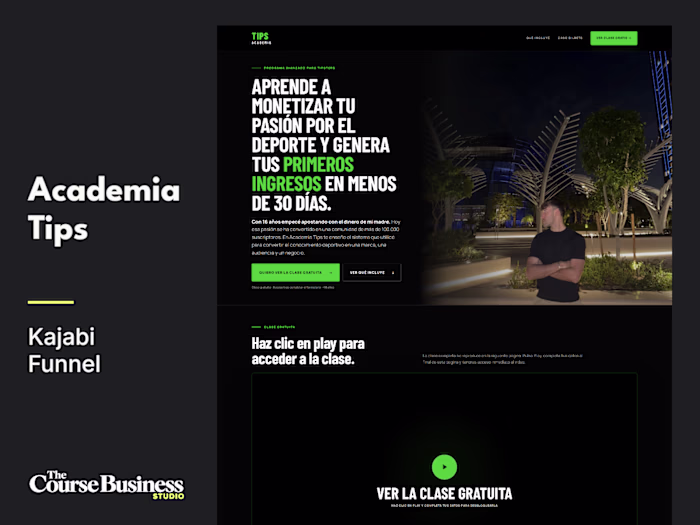 Kajabi Funnel and Dashboard for Academia Tips