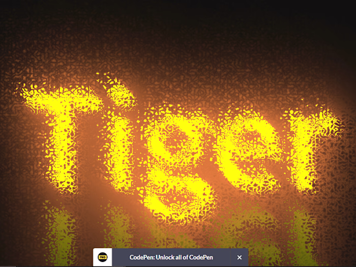 Fire Text 3D Animation - HTML5 CSS3