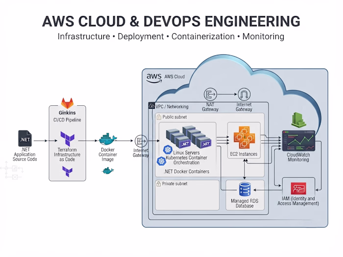 Worked on AWS-based application environments