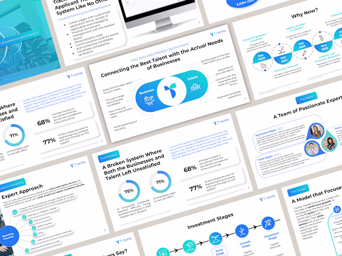 Investor Pitch Deck for Trackia