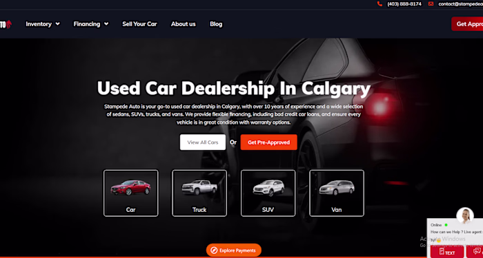 Car Dealership WordPress (Elementor) Website