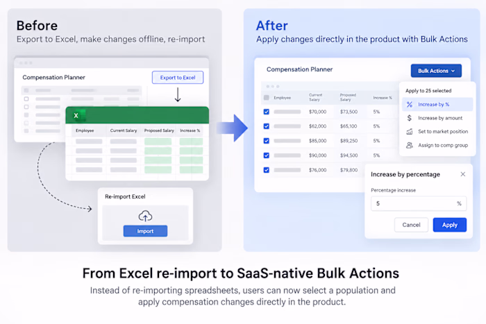 From Excel re-import to SaaS-native