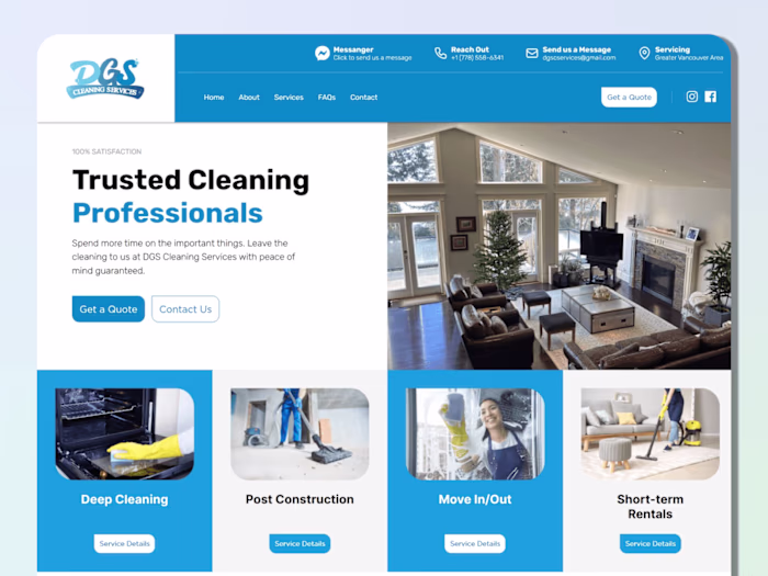 DGS Cleaning | Design & Development 