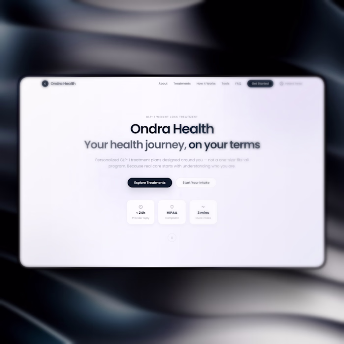 🩺 Ondra Health – Healthcare Website | Webflow