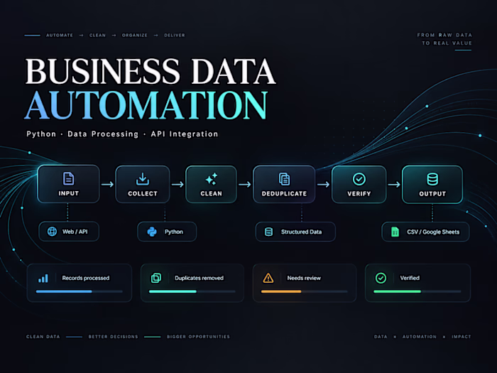 Python Business Research & Data Automation
