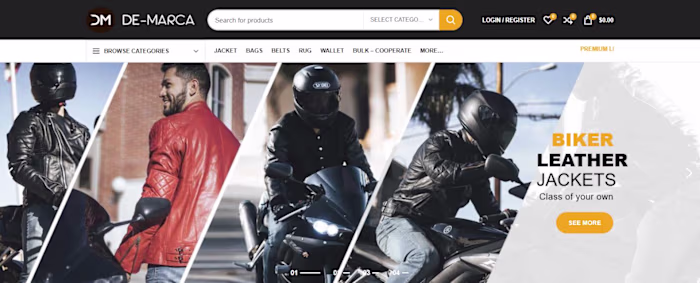 Leather Jacket Brand - Social Media Design
