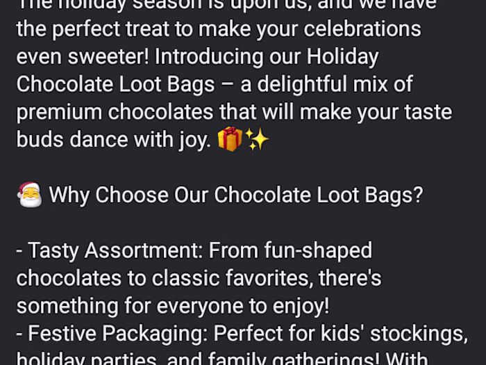 Facebook posts for marketing product