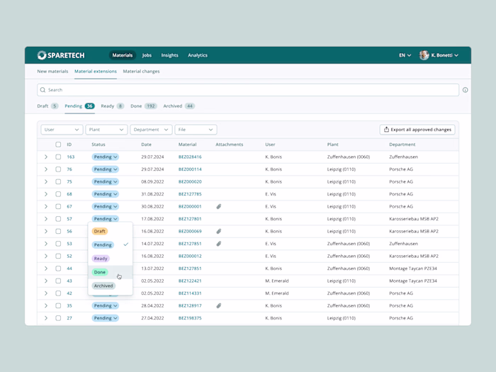 Sparetech App & Design System