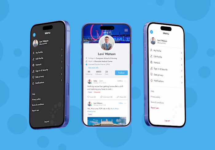 UX/UI Design for Nurses mobile app - Shiftyy