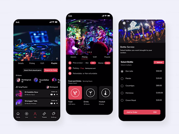 Events Booking Mobile App UI/UX Design | App Design