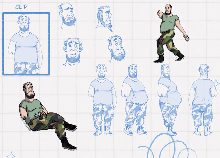 Clip Character Design :: Behance