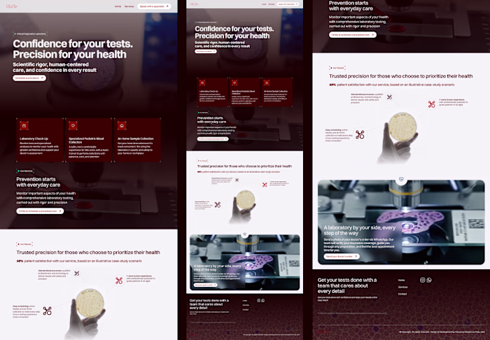 Landing Page for a Clinical