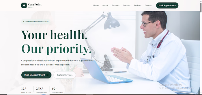 CarePoint Clinic — A clean,