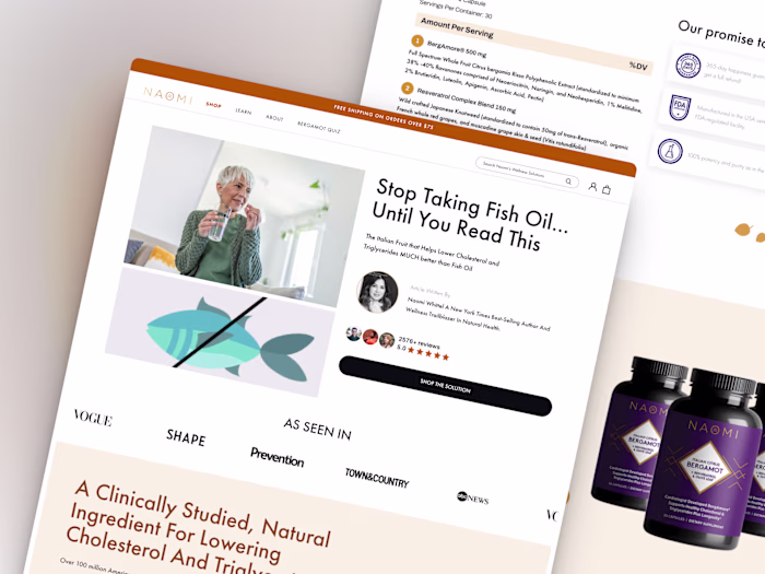 Naomi Whittel | Landing Page in Replo from Figma