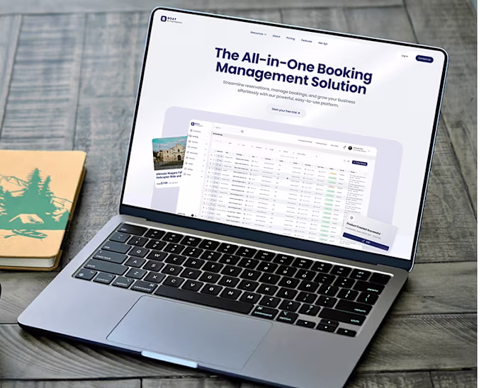 Booking Management Product Homepage Design