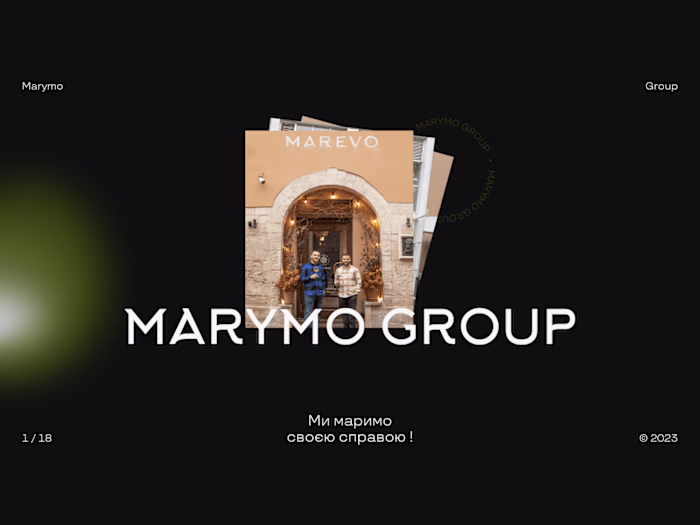 Marevo | Restaurant Presentation Design