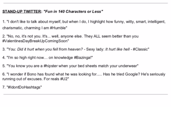 Stand-Up Twitter
