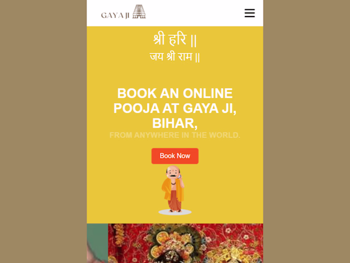 RELIGIOUS WEBSITE - PINDDAAN GAYA JI 